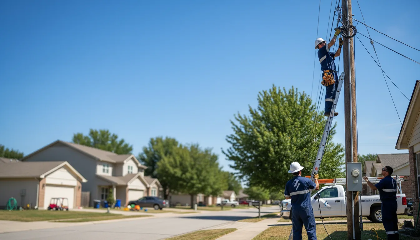 Residential electrician providing installation services in Truxton, MO